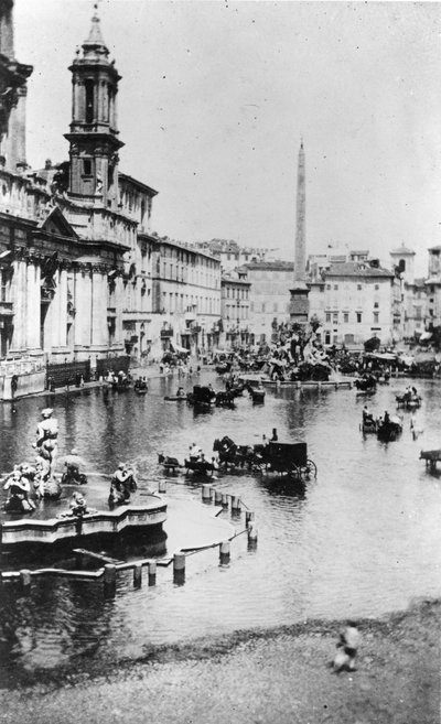 Piazza Navona, Rom, ca. 1865 von Italian Photographer